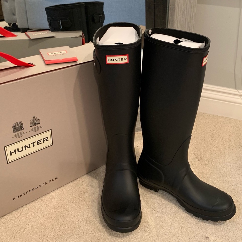 Hunter - Women's Original Tall Rain Boots: Black
